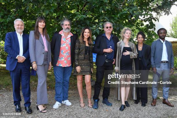 Jury Members Yves Bigot, Clara Luciani, Gustave Kervern, Elsa Zylberstein, Benoit Delepine, Evelyne Brochu, Manele Labidi and Marc Zinga attend the...