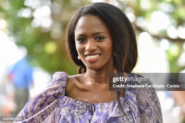 Director Maimouna Doucoure attends the "Mignonnes" Photocall at 13th Angouleme French-Speaking Film Festival on August 28, 2020 in Angouleme, France.