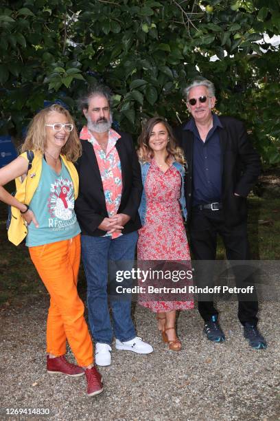 Corinne Masiero, Gustave Kervern, Blanche Gardin and Benoît Delepine attend the "Effacer L'Historique" Photocall at 13th Angouleme French-Speaking...