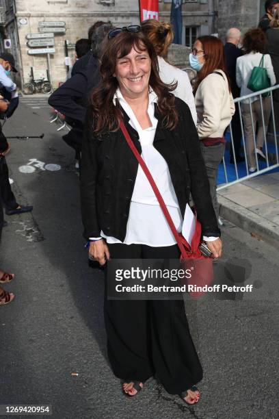 Scriptwriter Sylvie Pialat attends the Opening Ceremony of the 13th Angouleme French-Speaking Film Festival on August 28, 2020 in Angouleme, France.