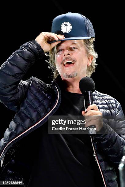 David Spade performs onstage during the 'Comedy in Your Car's' drive-In concert at Ventura County Fairgrounds and Event Center on August 28, 2020 in...