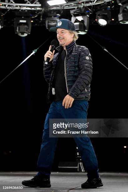 David Spade performs onstage during the 'Comedy in Your Car's' drive-In concert at Ventura County Fairgrounds and Event Center on August 28, 2020 in...