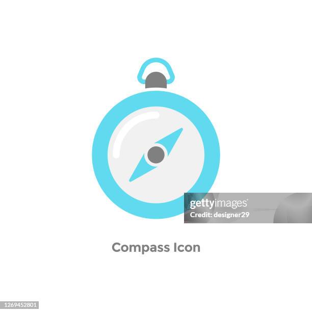 compass icon. - compass white background stock illustrations
