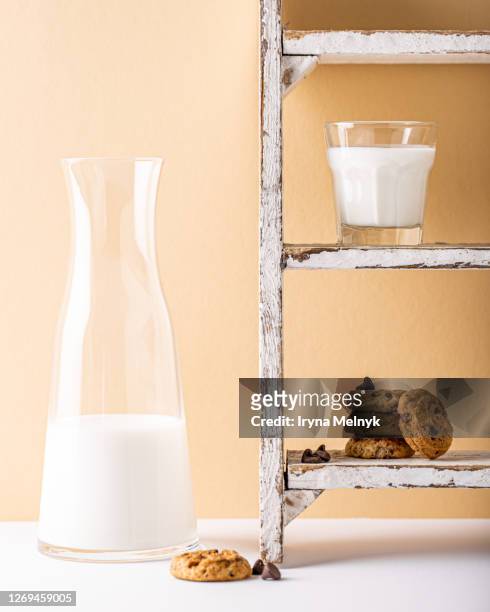 https://media.gettyimages.com/id/1269459005/photo/stack-of-chocolate-chip-cookies-with-glass-and-jug-of-milk-on-old-wooden-steps-over-beige.jpg?s=612x612&w=gi&k=20&c=E6uVxuf9wEclzAkko744N7d1iLkPpigUl8HPi10fNjs=