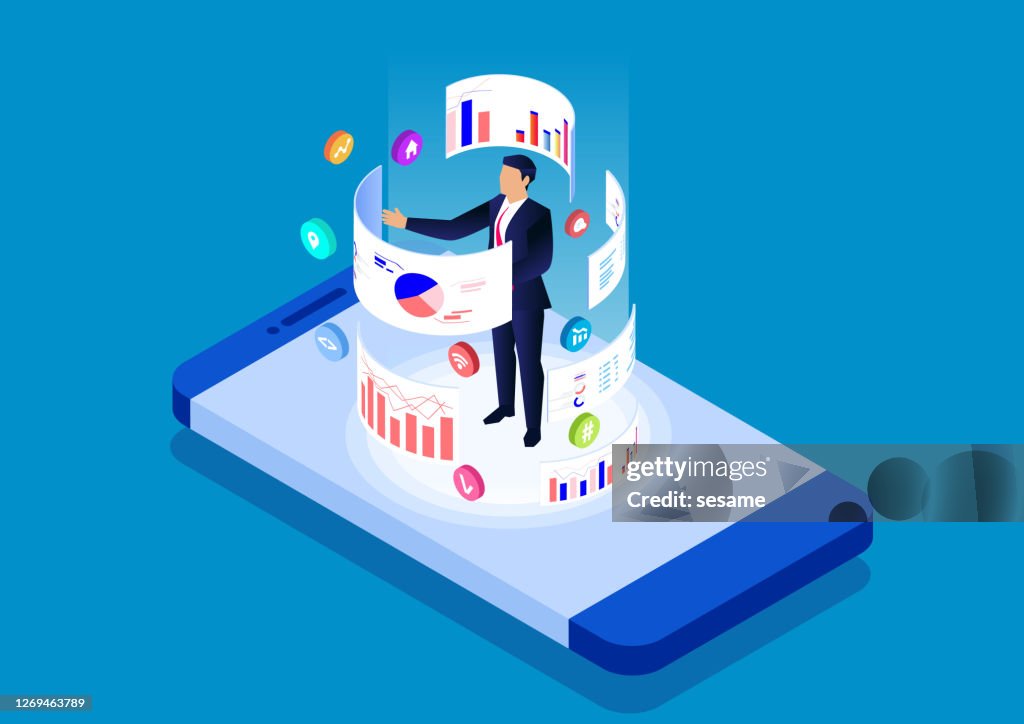 Smartphone online data analysis and management tool, data analysis mobile application