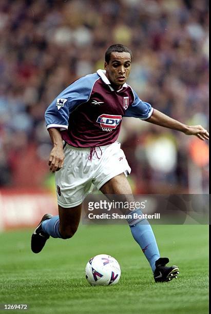 Gary Charles of Aston Villa in action during the FA Carling Premiership match against Middlesbrough at Villa Park in Birmingham, England. Villa won...