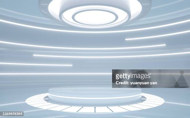 3d rendering futuristic product background - stage performance space stock pictures, royalty-free photos & images