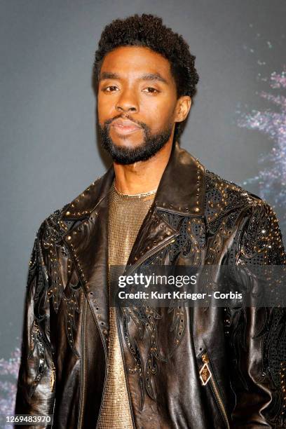 Chadwick Boseman arrives at the 2019 American Music Awards at the Microsoft Theater on November 24, 2019 in Los Angeles, California.