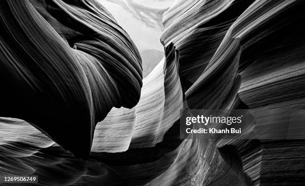 bryce canyon rock background with unique abstract, photo taken by black and white - monochrome 700063863 stock pictures, royalty-free photos & images