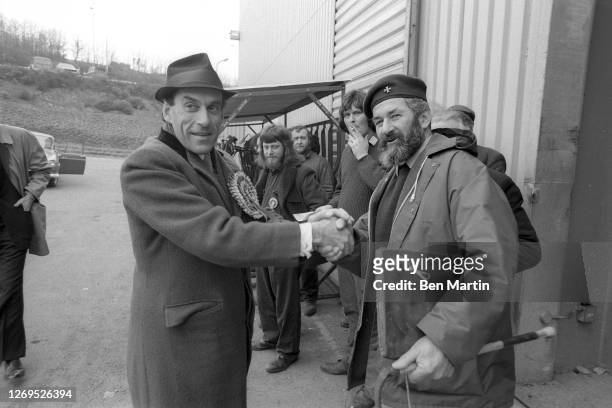 Liberal Party Leader Jeremy Thorpe greeting constituents in Devonshire, England, February 1974.