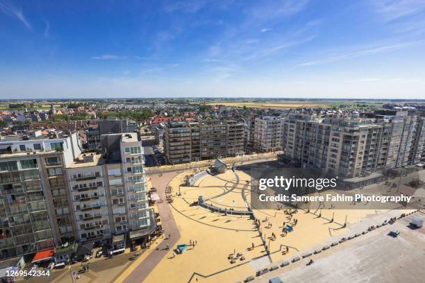high angle view of place d'epernay from a ferris wheel - belgische cultuur stockfoto's en -beelden