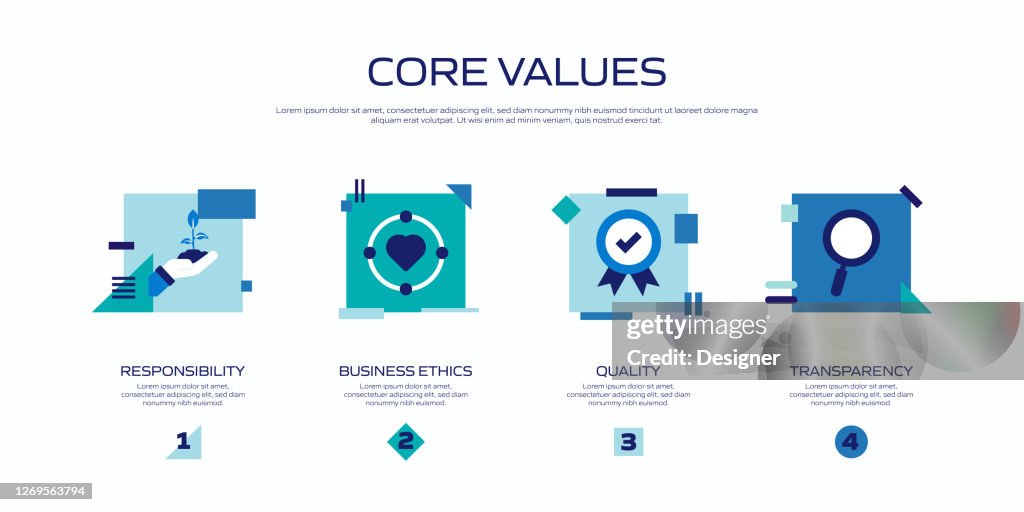 Core Values Related Process Infographic Template Process Timeline Chart ...