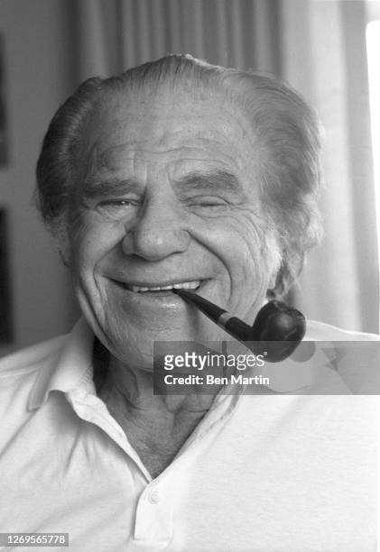 Actor Lionel Stander at home in Los Angeles, August 18, 1982.