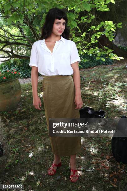 Actress Noée Abita attends the "Slalom" Photocall at 13th Angouleme French-Speaking Film Festival on August 29, 2020 in Angouleme, France.
