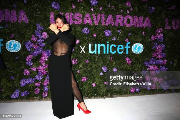 Ezra Miller attends the photocall at the LuisaViaRoma for Unicef event at La Certosa di San Giacomo on August 29, 2020 in Capri, Italy.
