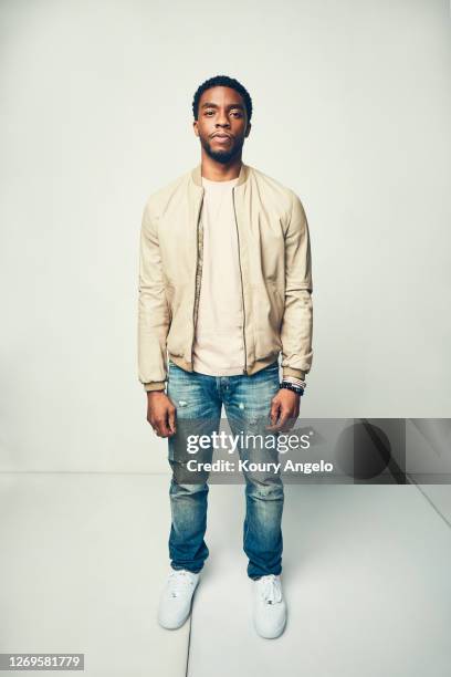 Actor Chadwick Boseman is photographed for People Magazine on July 25, 2017 at D23 Expo in Los Angeles, California.