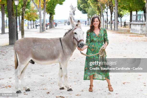 Actress Laure Calamy attends the "Antoinette Dans Les Cevennes" Photocall at 13th Angouleme French-Speaking Film Festival on August 29, 2020 in...