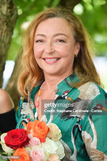 Catherine Frot attends the "La Fine Fleur" Photocall at 13th Angouleme French-Speaking Film Festival on August 29, 2020 in Angouleme, France.