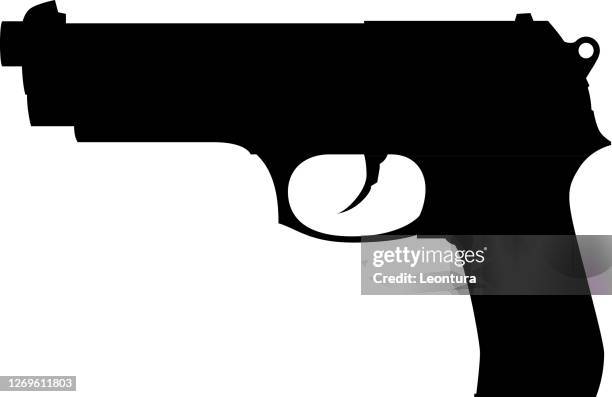 gun silhouette - national rifle association stock illustrations