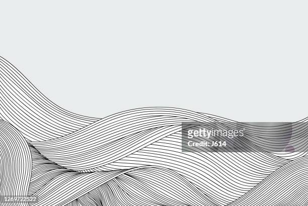 abstract flow doodle background - swirl pattern stock illustrations