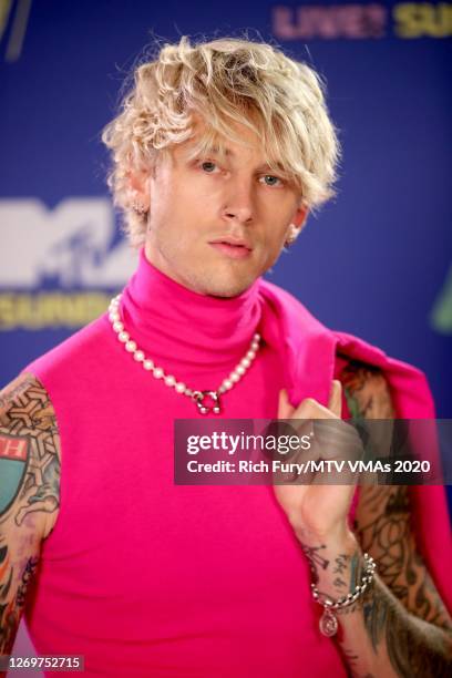 Machine Gun Kelly attends the 2020 MTV Video Music Awards, broadcast on Sunday, August 30th 2020.