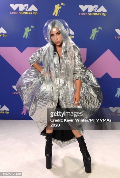Lady Gaga attends the 2020 MTV Video Music Awards, broadcast on Sunday, August 30th 2020.