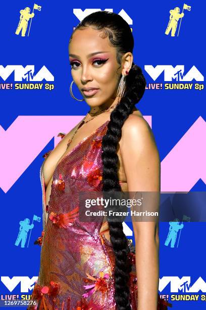 Doja Cat attends the 2020 MTV Video Music Awards, broadcast on Sunday, August 30, 2020 in New York City.