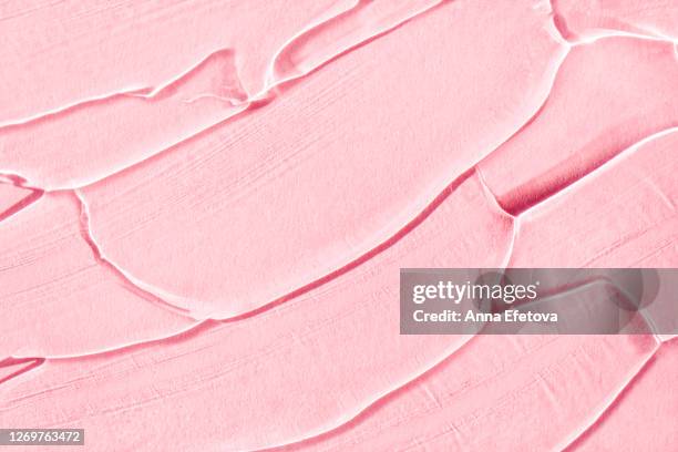 smears of gel on pink background - 血清樣本 個照片及圖片檔
