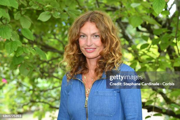 Aurelie Saada attends the "C'est Toi Que J'Attendais" Photocall at 13th Angouleme French-Speaking Film Festival on August 30, 2020 in Angouleme,...