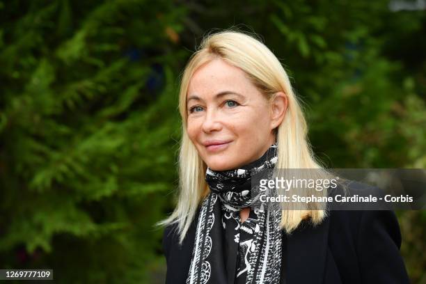 Actress Emmanuelle Beart attends the "L'Etreinte" Photocall at 13th Angouleme French-Speaking Film Festival on August 30, 2020 in Angouleme, France.