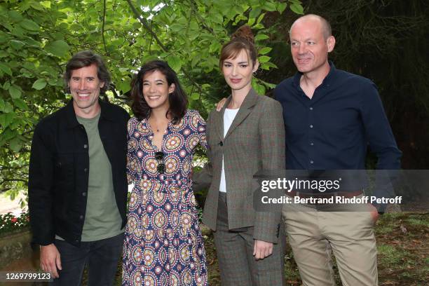 Actors Jalil Lespert, Melanie Doutey, Louise Bourgoin and director Raphael Jacoulot attend the "L'Enfant Reve" Photocall at 13th Angouleme...