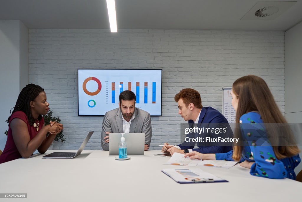 Better Incom Diverse Business Team Analysing Statistical And Data While ...