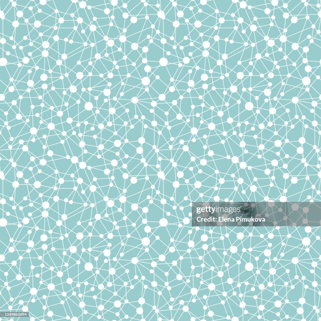 Neutral Network Pattern Neural Network Seamless Pattern Neural Network Of Nodes And Connections ...