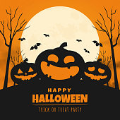 happy halloween day banner design. vector illustration