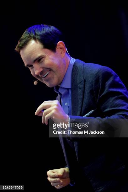 Jimmy Carr performs at Virgin Money Unity Arena on August 31, 2020 in Newcastle upon Tyne, England.