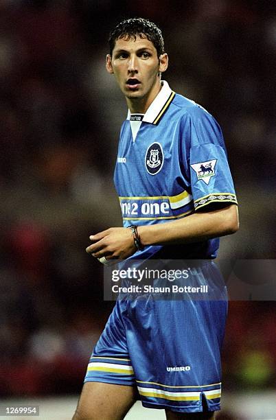 Marco Materazzi of Everton in action during the FA Carling Premiership match against Nottingham Forest at the City Ground in Nottingham, England....