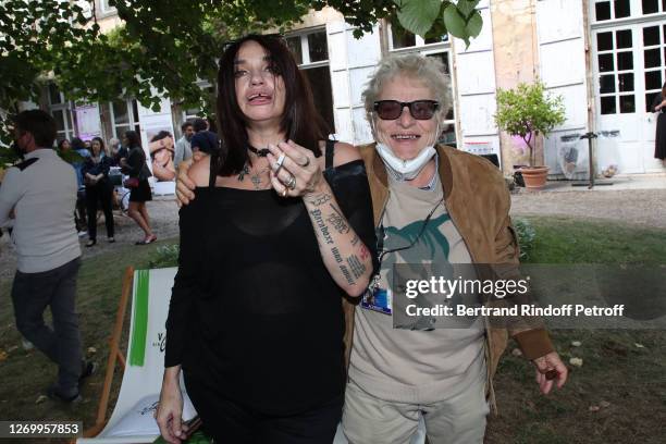 Actress Beatrice Dalle and Director Josee Dayan attend the 13th Angouleme French-Speaking Film Festival - day four- on August 31, 2020 in Angouleme,...