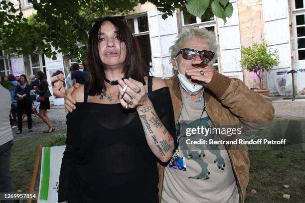 Actress Beatrice Dalle and Director Josee Dayan attend the 13th Angouleme French-Speaking Film Festival - day four- on August 31, 2020 in Angouleme,...
