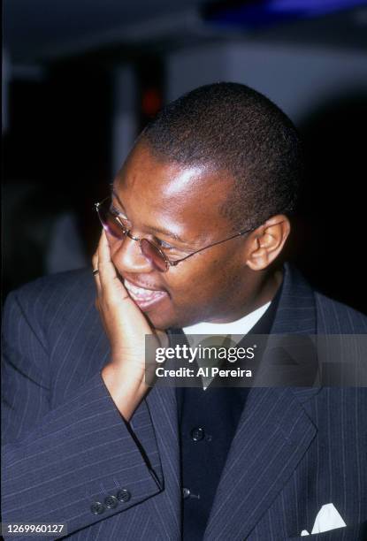 Andre Harrell appears in a portrait taken backstage at The Apollo Theater on January 10, 1994 in New York City.