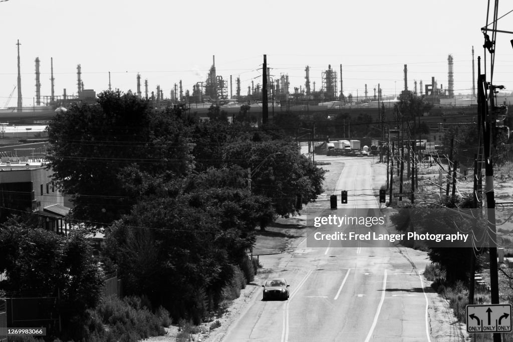 Urban city silhouette