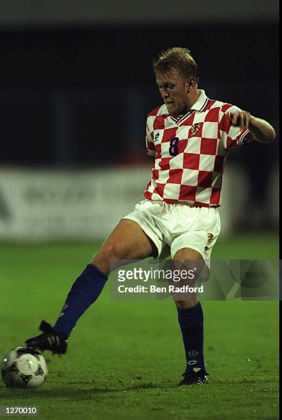 Robert Prosinecki of Croatia in action during a match. \ Mandatory Credit: Ben Radford/Allsport