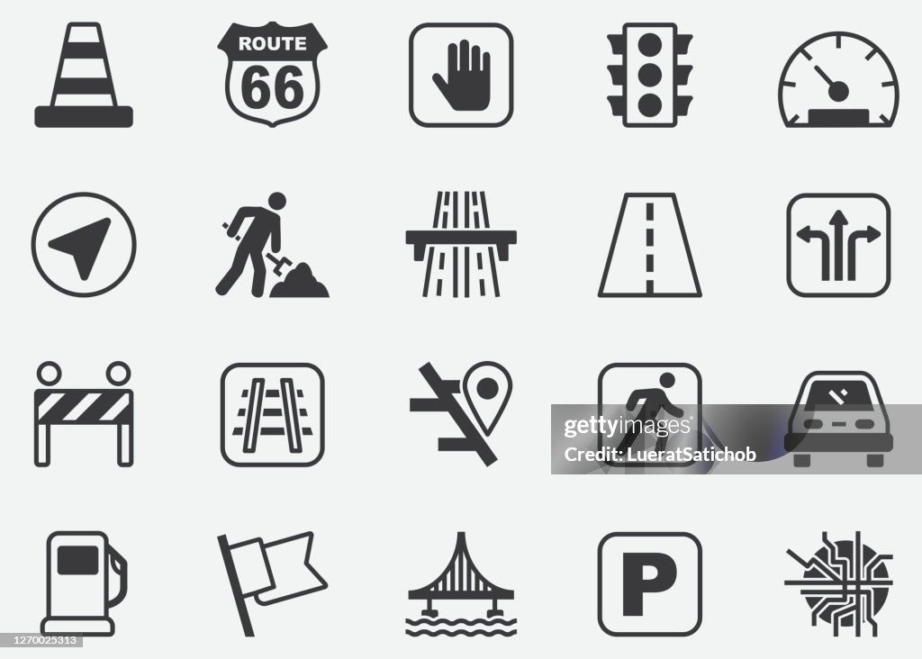 Traffic,Navigation,GPS,Road Sign, Road Trip,Test Run,Car,Construction,Pixel Perfect Icons