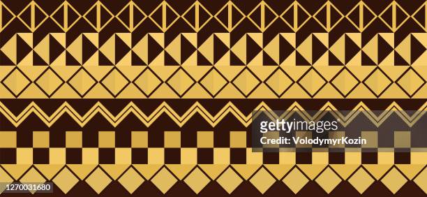 horizontal background - traditional african pattern - ethiopia stock illustrations