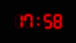 24 Hours Red Colored Digital Clock Animation On Black Background You Can  Stop At The Beginning Of Every Hour Simple Led Twenty Four Numbers Time  Counter Symbol And Countdown Stock Video You