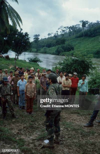 Eden Pastora, lors de la révolution sandiniste au Nicaragua en Octobre 1983