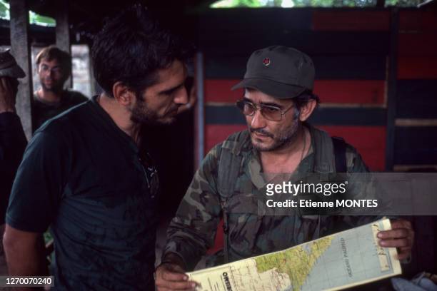 Eden Pastora, lors de la révolution sandiniste au Nicaragua en Octobre 1983
