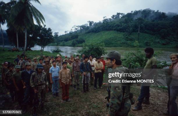 Eden Pastora, lors de la révolution sandiniste au Nicaragua en Octobre 1983