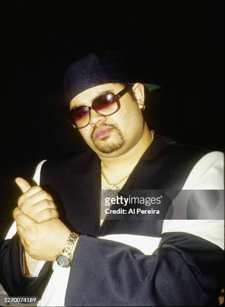 Rapper Heavy D appears in a portrait taken on June 19, 1991 in New York City.