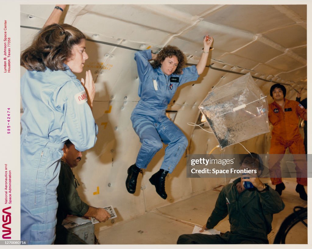 Barbara Radding Morgan American NASA Teacher in Space Project trainees Barbara R Morgan and ...