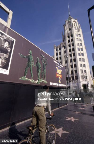 Le Walk of Fame du Hollywood Boulevard à Los Angeles, en Californie, en 1999, Etats-Unis.